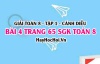 Giải bài 4 trang 65 Toán 8 Tập 1 SGK Cánh Diều